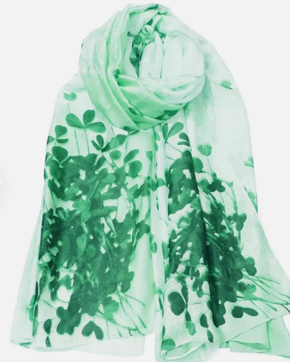 Ladies Shamrock Fashion Scarf