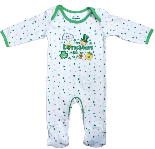 Leprechauns Made Me Do It Baby Romper