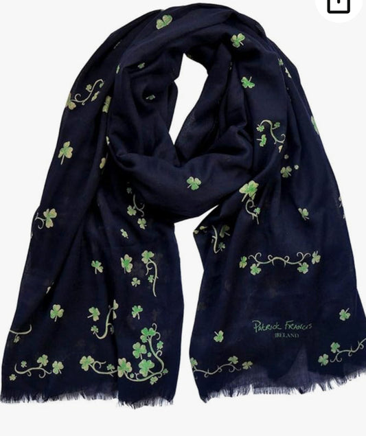 Ladies Shamrock Fashion Scarf