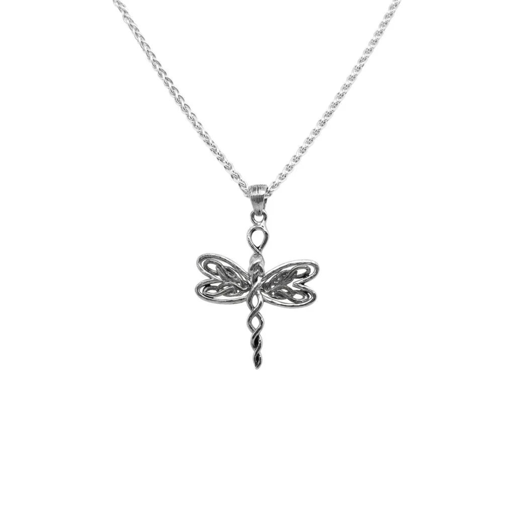 Silver Dragonfly Petite Pendant