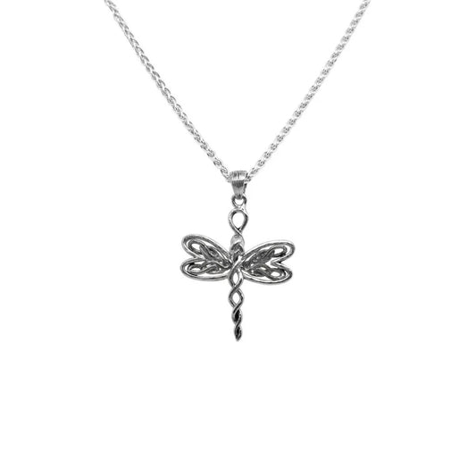 Silver Dragonfly Petite Pendant