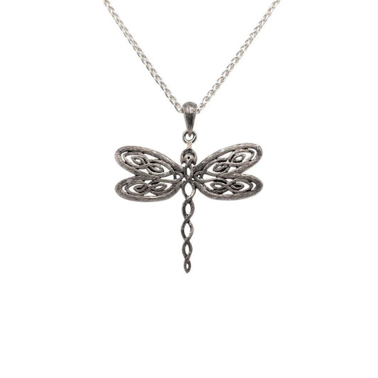 Silver Dragonfly Pendant