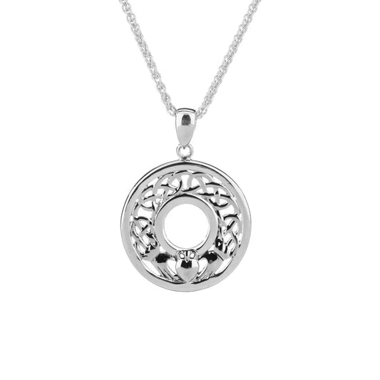 Silver Claddagh Pendant