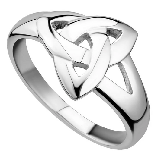 S2679 - Silver Plain Trinity Knot Ring