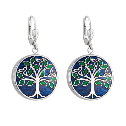 Rhodium Book of Kells Earrings