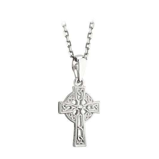 S44785 - Silver Filagree Celtic Cross Pendant