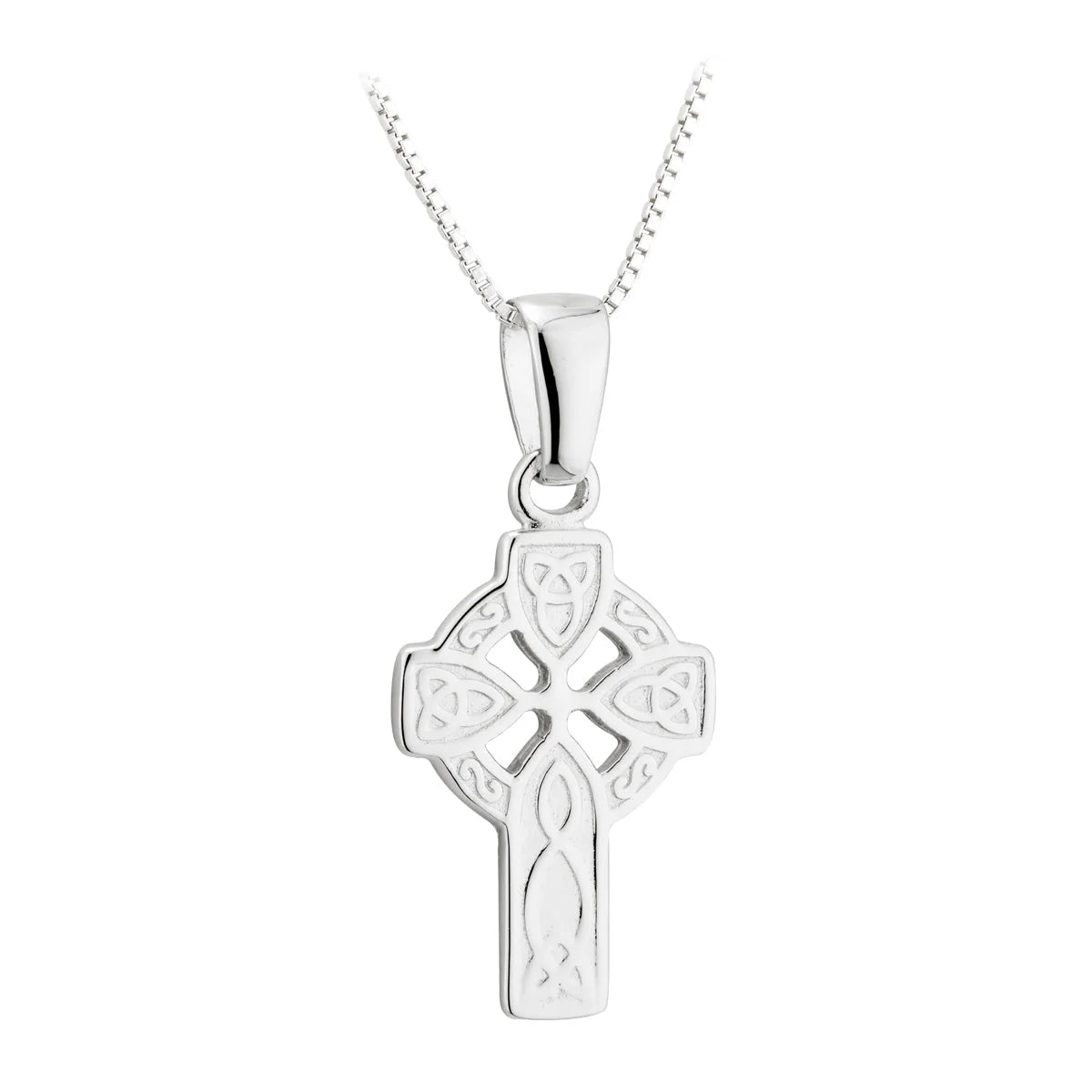 S346246 - Acara Sterling Silver Small Engraved Cross Pendant