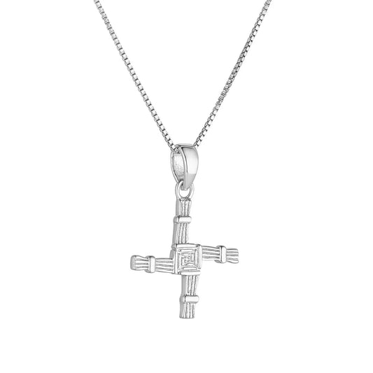 S46992 - Acara, Sterling Silver St Brigid's Cross Pendant