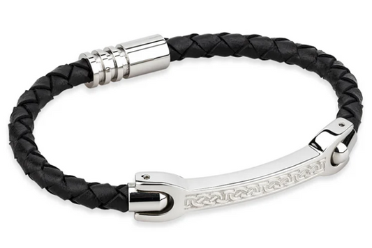 S50056 - Men's Celtic Leather Bracelet