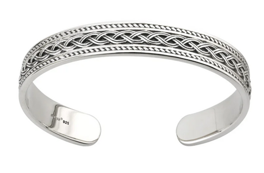 Sterling Silver Heavy Celtic Knot Bangle