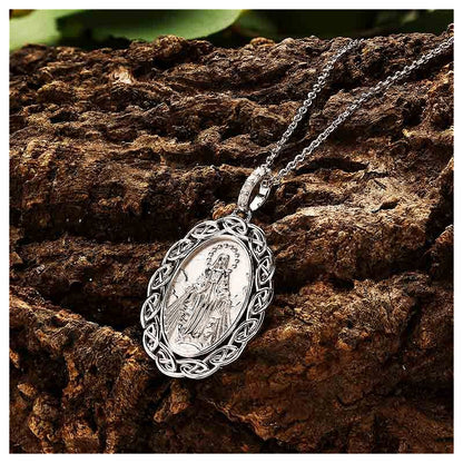 Sterling Silver Celtic Miraculous Medal