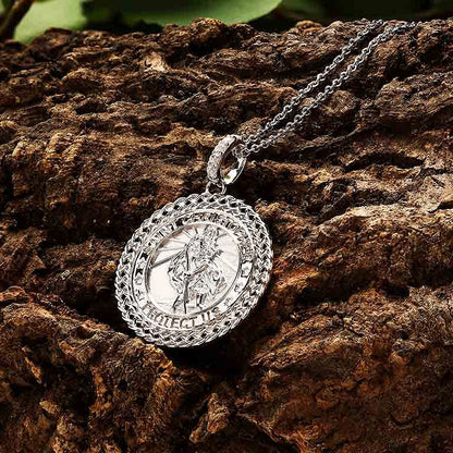 Sterling Silver Celtic St. Christopher Medal