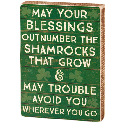 Blessings Block Sign