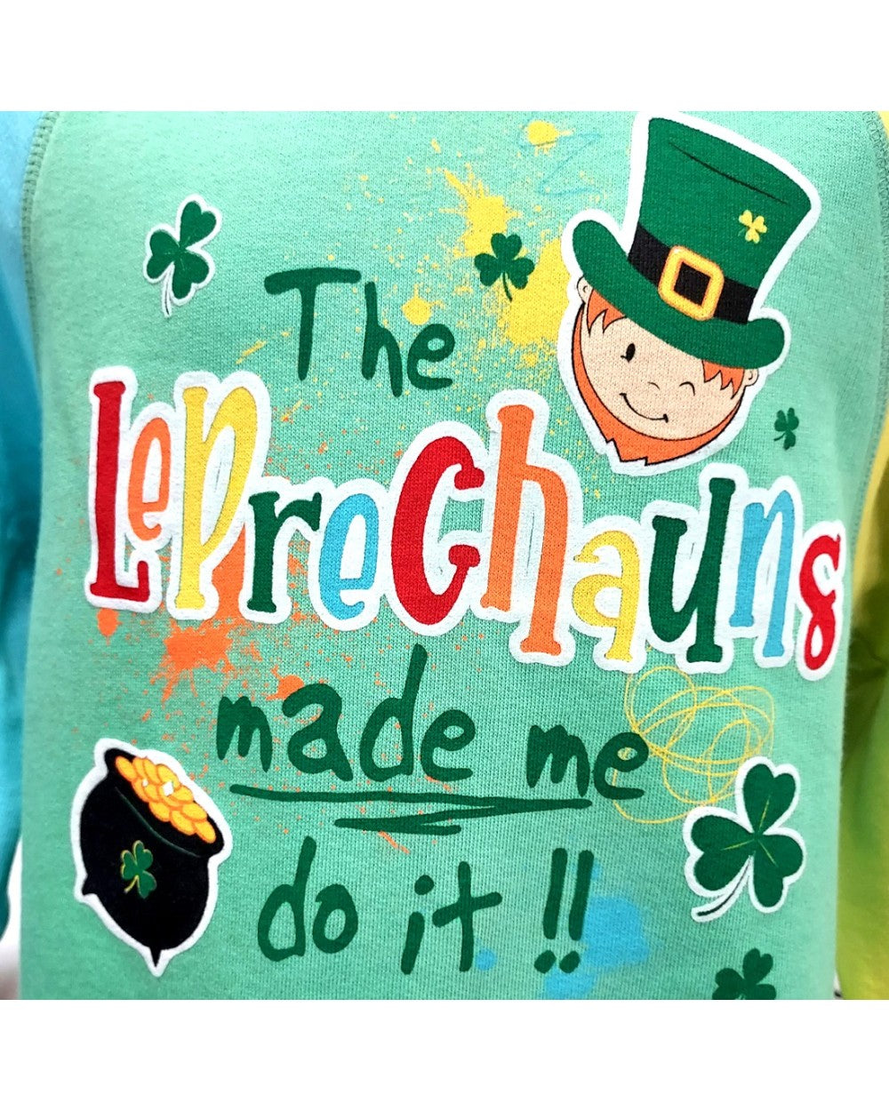 Leprechauns Made Me Do It Kids Hoodie