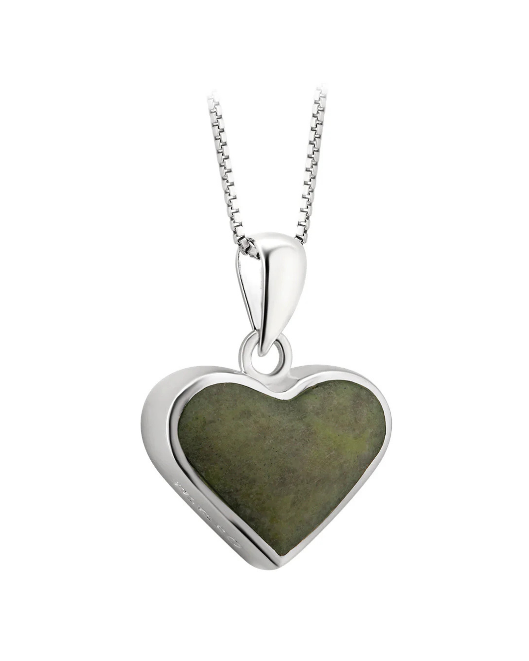 Silver Connemara Marble Heart Jewelry